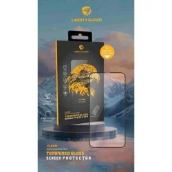 Liberty Guard 2.5D Full Cover Clear Black Edge 3Rd Generation Triple Reinforced Glass With Applicator - 16Pro